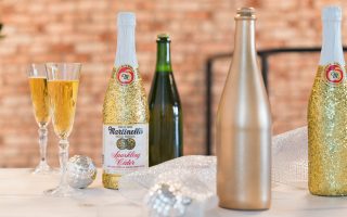 DIY Party Decor or Gift: Endlessly Sparkling Bottles