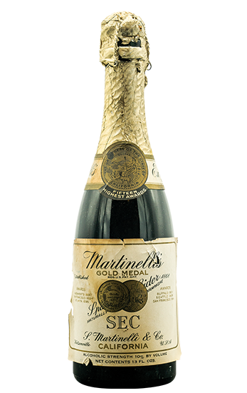 This bottle of sparkling hard cider can be dated back to the early 1900s, just before Prohibition became a federal law.