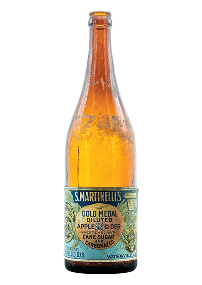 Martinelli's 1868 Cider Bottle Blue